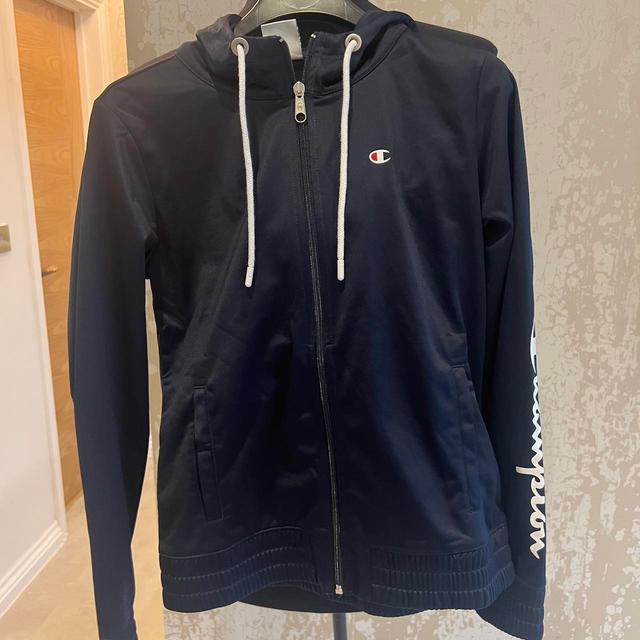 Champion Women's Hoodie - Navy - 6 on Productcaster.