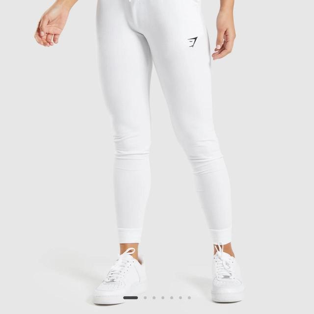 Gymshark Women's Sweatpants - White - UK 12 on Productcaster.