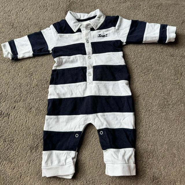 Jasper Conran Kids' Sleepsuit - Navy/White - 6-9 months on Productcaster.