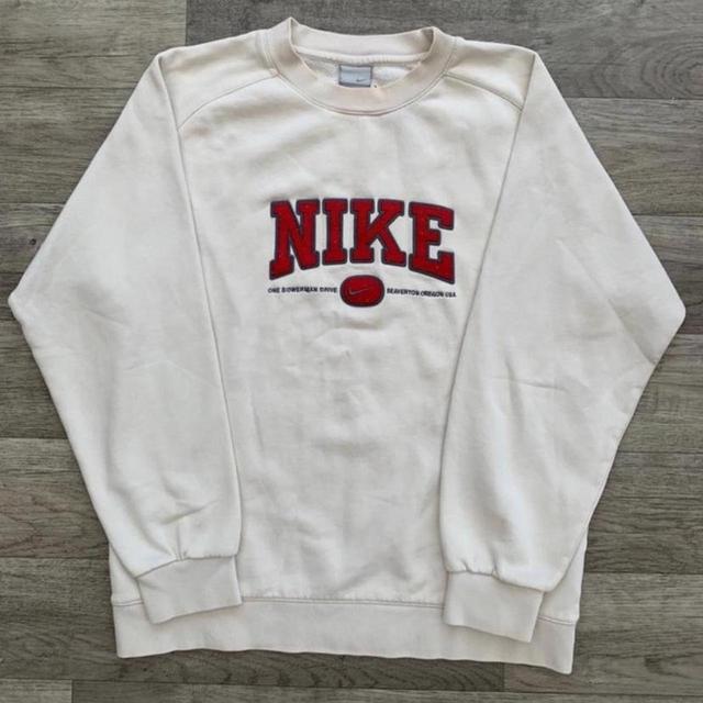 Nike Men's Sweatshirt - White/Cream - XL on Productcaster.