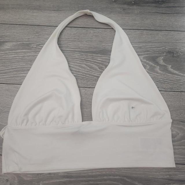 H&M Women's Crop top - White - M on Productcaster.