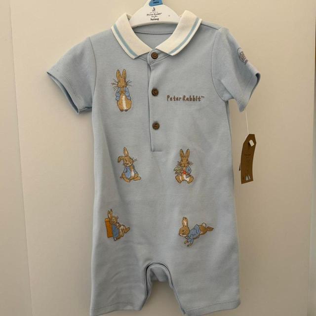 Nutmeg Kids' Playsuit - Blue - 9-12 months on Productcaster.