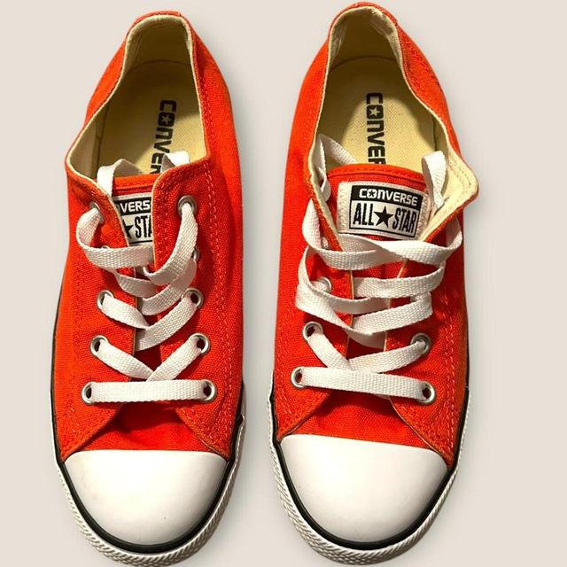 Converse Women's Trainers - Orange/Red - UK 4 on Productcaster.