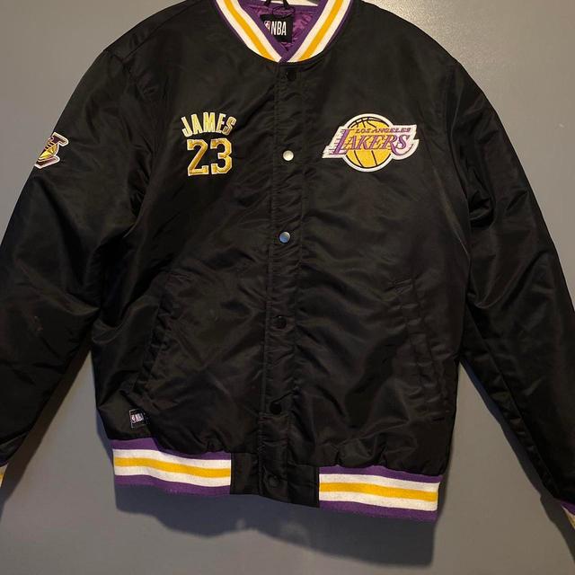 NBA Men's Bomber Jacket - Black - L on Productcaster.