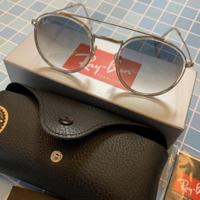 Ray-Ban Men's Acrylic Sunglasses - Gold/Black on Productcaster.