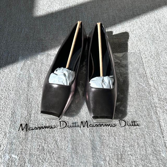 Massimo Dutti Women's Ballet shoes - Silver - UK 5.5 on Productcaster.