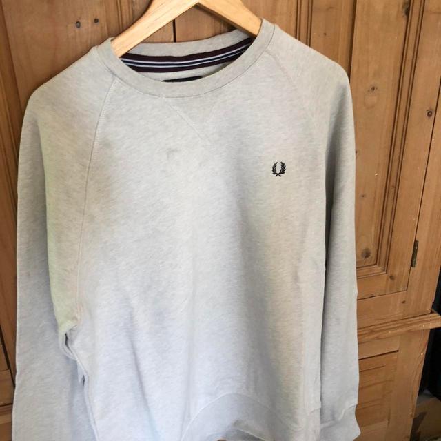 Fred Perry Men's Jumper - Cream - M on Productcaster.