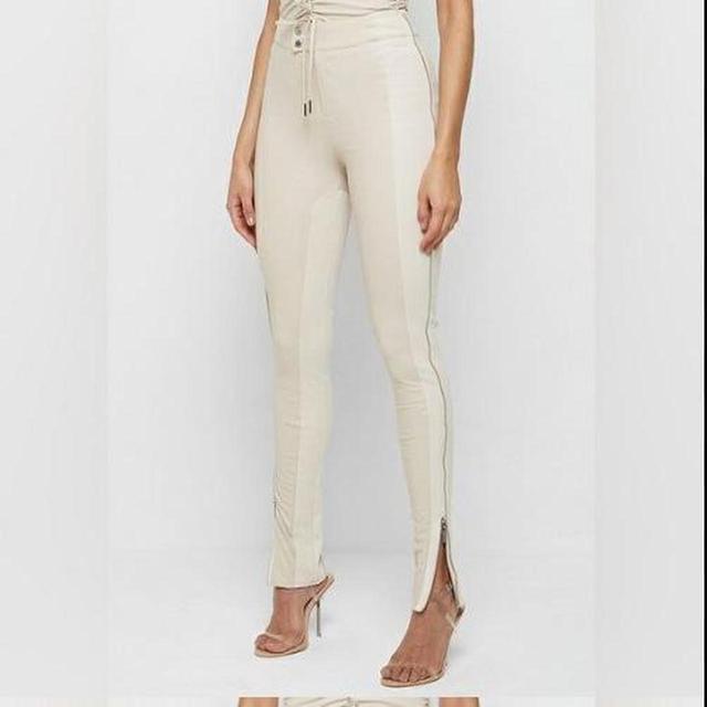 Maniere De Voir Women's Trousers - Cream/Tan - UK 12 on Productcaster.