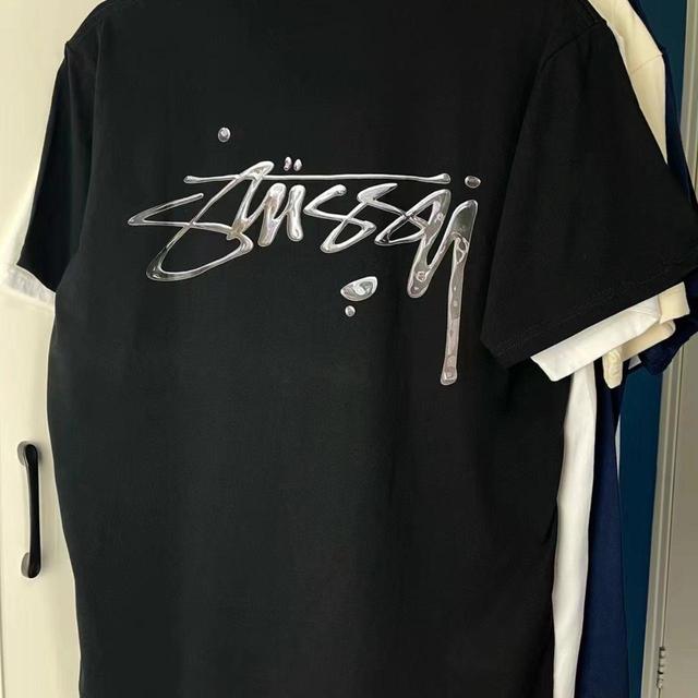 Stüssy Men's T-shirt - White - S on Productcaster.