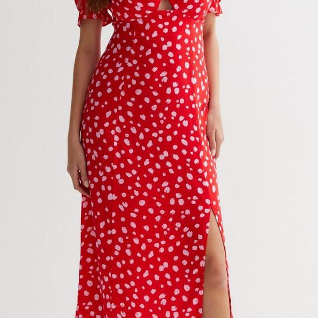 New Look Women's Going out Dress - Red/White - 18 on Productcaster.