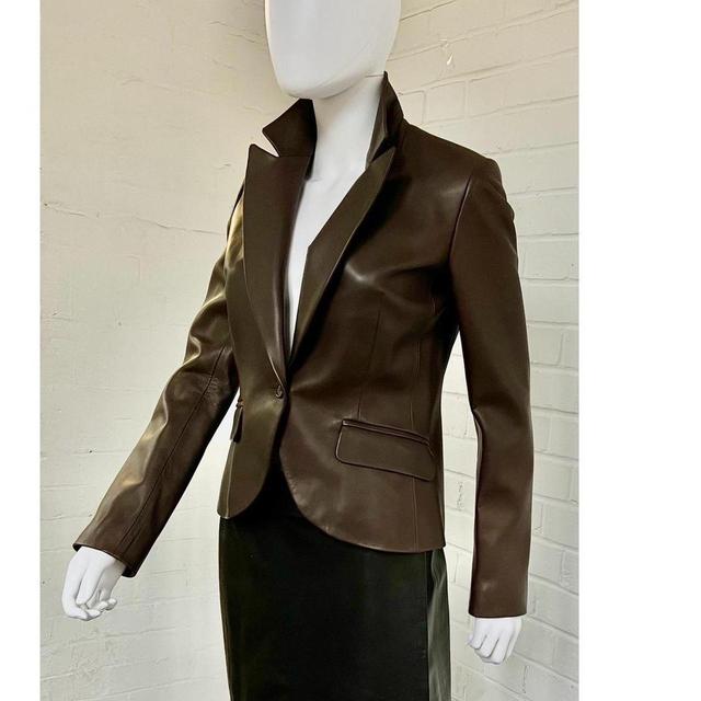 & Other Stories Women's Blazer Jacket - Brown - UK 8 on Productcaster.