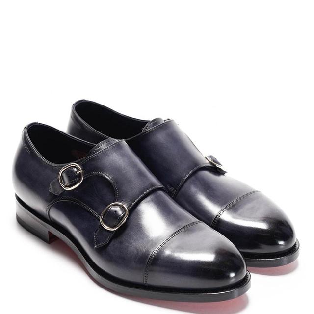 Santoni Men's Brogues - Black/Navy - UK 10 on Productcaster.