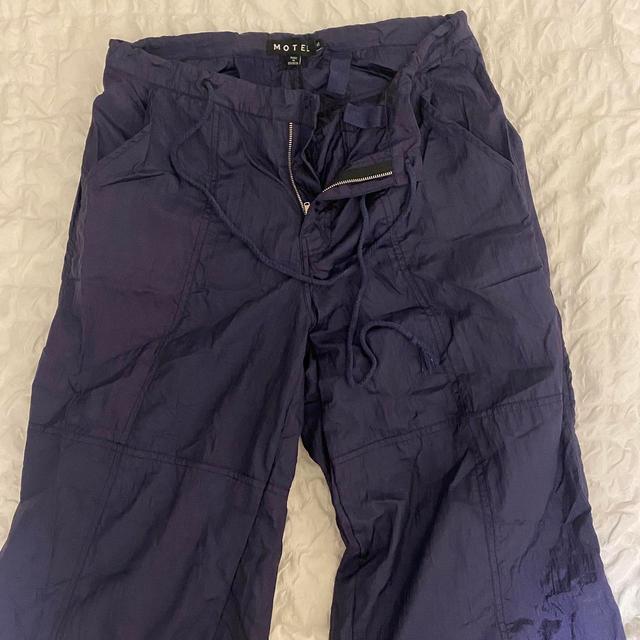 Motel Women's Cargo Trousers - Navy/Purple - UK 8 on Productcaster.