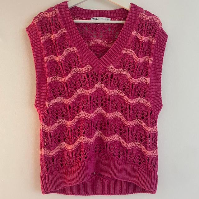 Zara Women's Jumper - Pink - M on Productcaster.