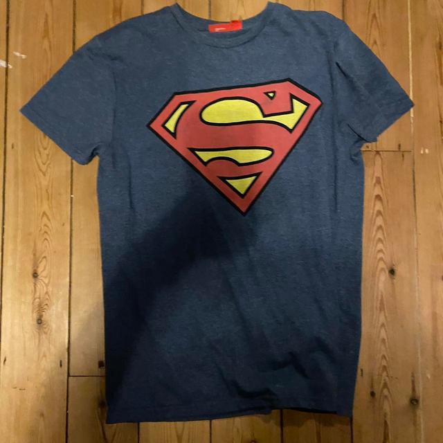 DC Comics Men's T-shirt - Blue - S on Productcaster.