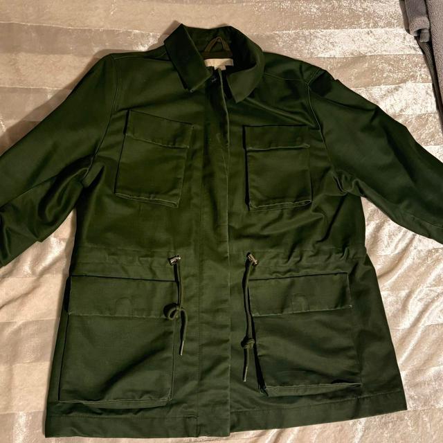 H&M Women's Jacket - Green/Khaki - UK 16 on Productcaster.