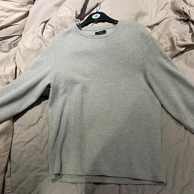 Zara Men's Jumper - Grey - M on Productcaster.