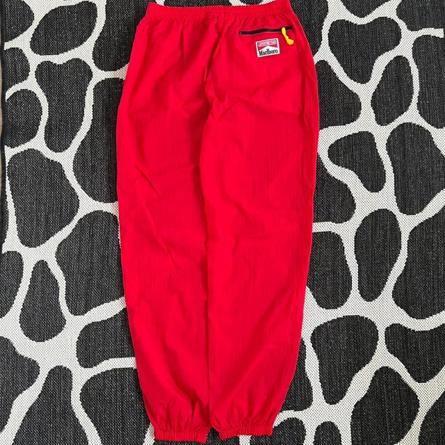 Marlboro Men's Straight leg Trousers - Red - L on Productcaster.