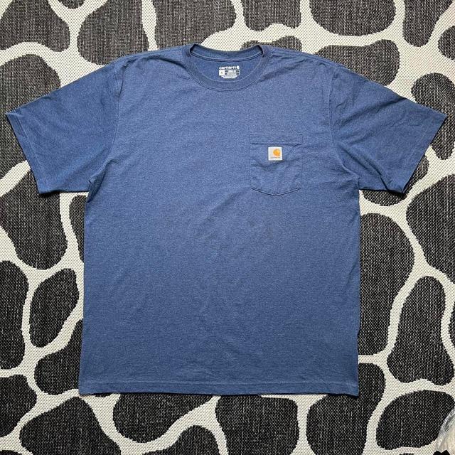 Carhartt Men's T-shirt - Blue - XL on Productcaster.