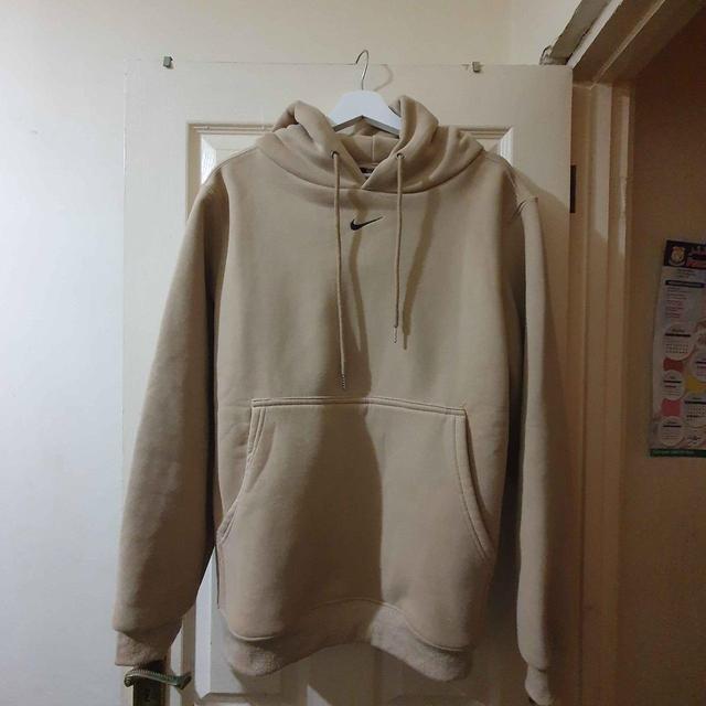 Nike Men's Hoodie - Cream/Tan - M on Productcaster.