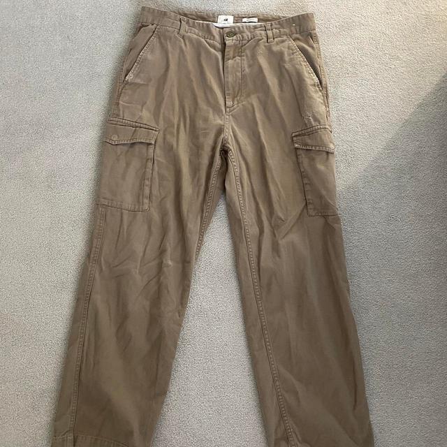 H&M Men's Trousers - Tan/Brown - L on Productcaster.