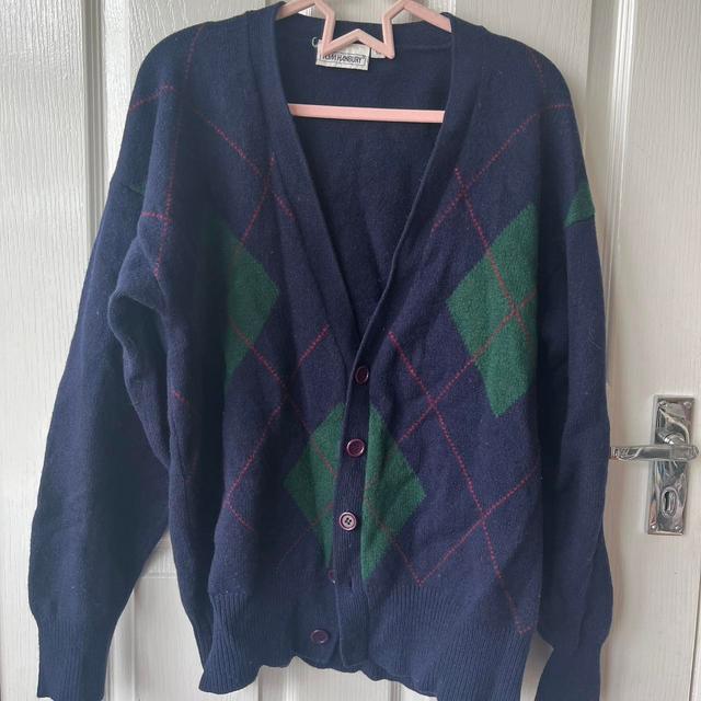 Women's Cardigan - Navy/Multi - S on Productcaster.