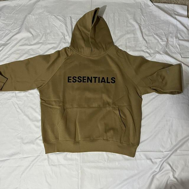 Essentials Men's Hoodie - Khaki - M on Productcaster.