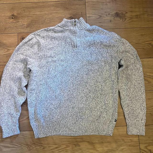 Chaps Men's Sweatshirt - Grey/White - L on Productcaster.