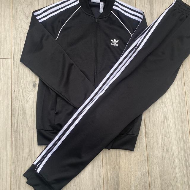 Adidas Men's Hoodie - Black/White - M on Productcaster.