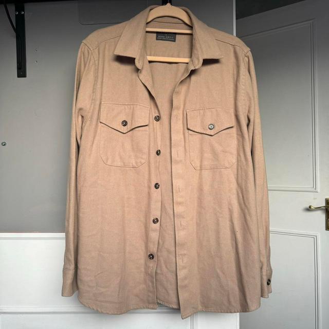 Women's Shacket Jacket - Tan/Cream - S on Productcaster.