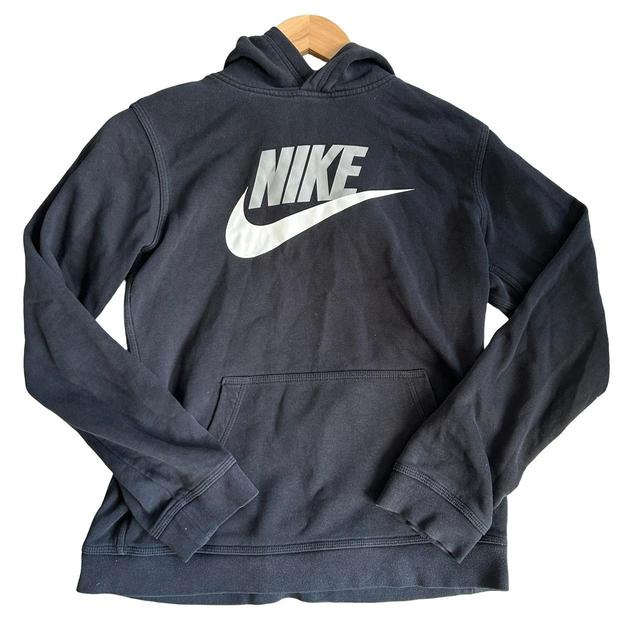 Nike Kids' Hoodie - Black/White on Productcaster.