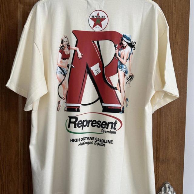 Represent Men's T-shirt - Cream/White - L on Productcaster.