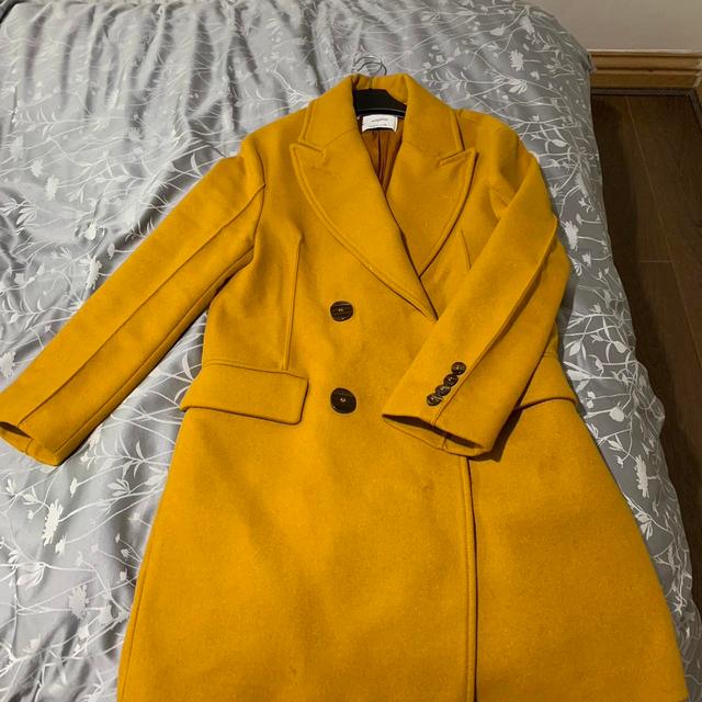 Mango Women's Coat - Yellow on Productcaster.