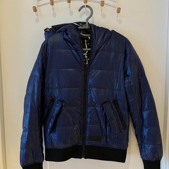 Women's Puffer Jacket - Navy/Black - UK 8 on Productcaster.