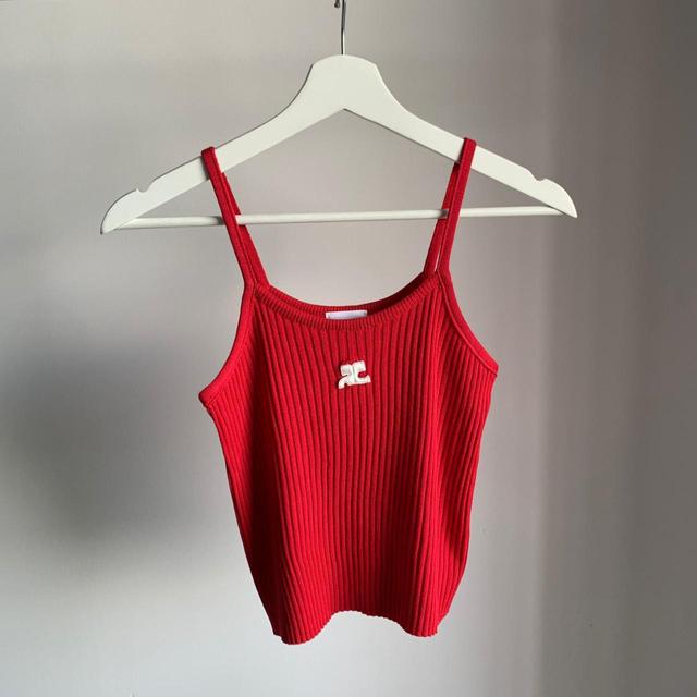 Courrèges Women's Top - Red - 8 on Productcaster.