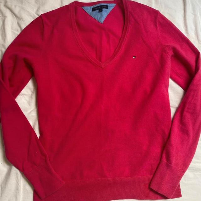 Tommy Hilfiger Women's Jumper - Pink/Red - S on Productcaster.