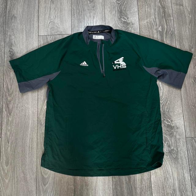 Adidas Men's Varsity Jacket - Green - L on Productcaster.