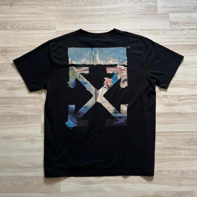 Off-White Men's T-shirt - Black - M on Productcaster.