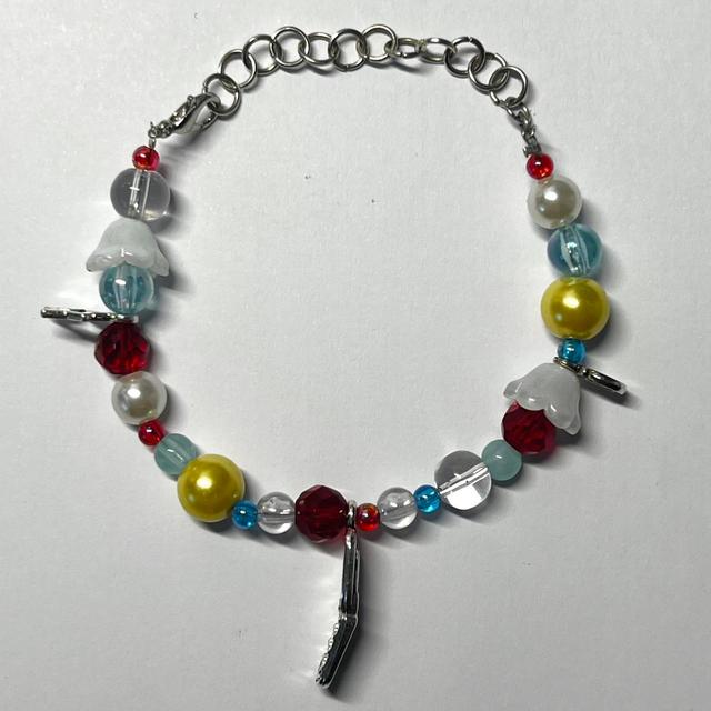 Handmade Women's Bracelet - White/Multi on Productcaster.