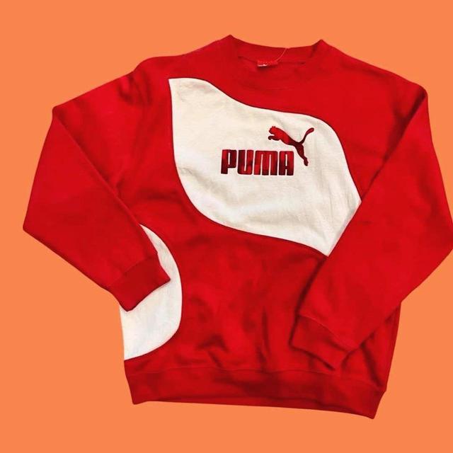 Puma Men's Sweatshirt - Red - S on Productcaster.