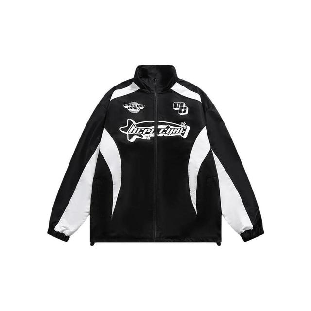 Vintage Women's Lightweight Jacket - Black/White - XXL on Productcaster.