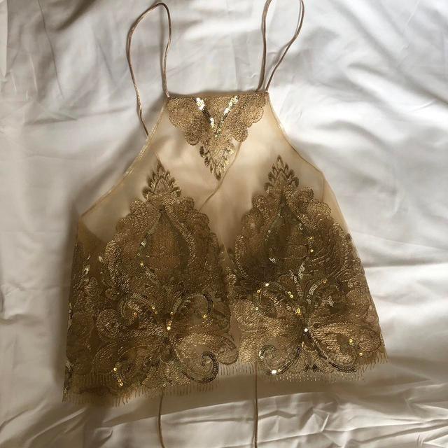 Women's Crop top - Gold - 8 on Productcaster.