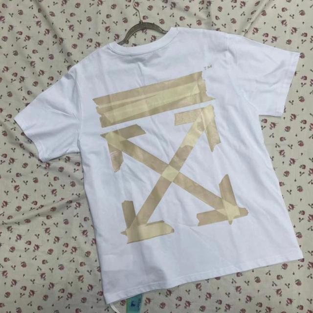 Off-White Men's T-shirt - White - M on Productcaster.