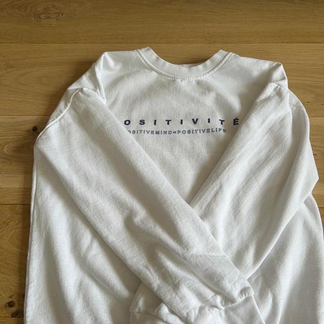 PrettyLittleThing Women's Sweatshirt - White/Blue - S on Productcaster.