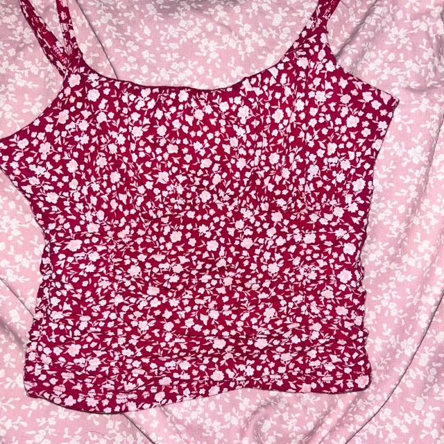 Hollister Co. Women's Crop top - Red - 6 on Productcaster.