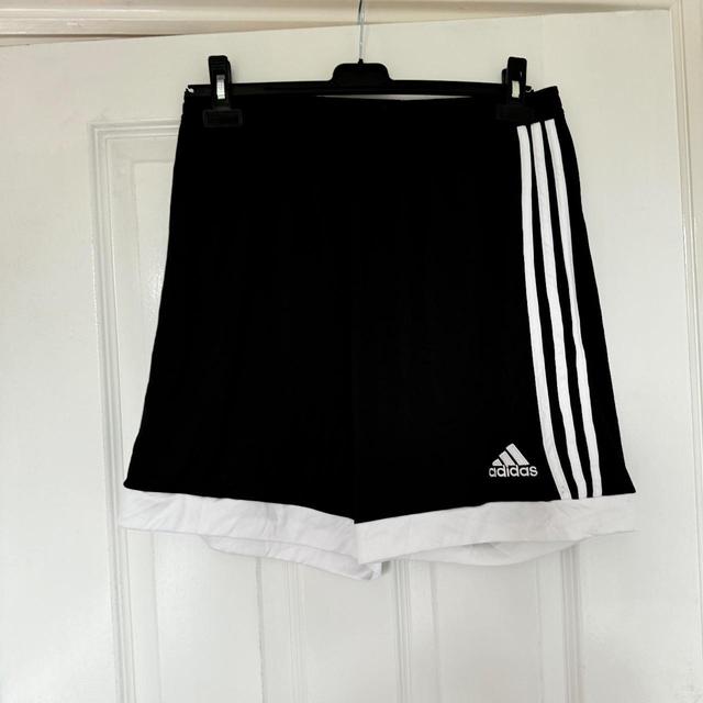 Adidas Men's Shorts - Black/White - L on Productcaster.