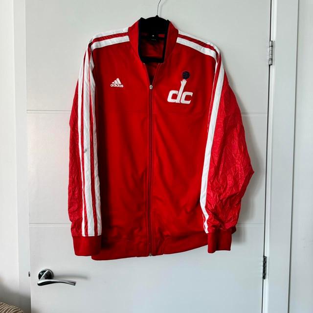 Adidas Men's Windbreaker Jacket - Red - XL on Productcaster.