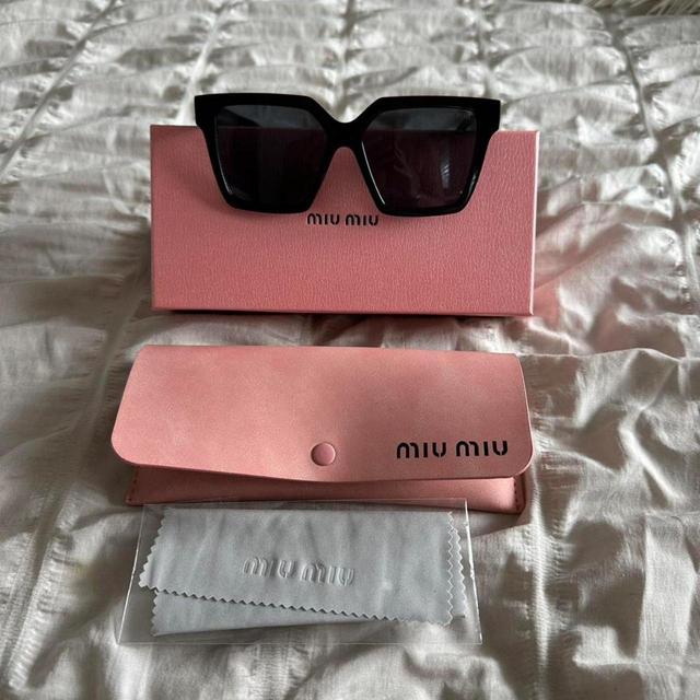 Miu Miu Women's Sunglasses - Black on Productcaster.