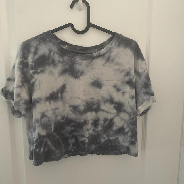 Primark Women's Crop top - Grey/White - 8 on Productcaster.