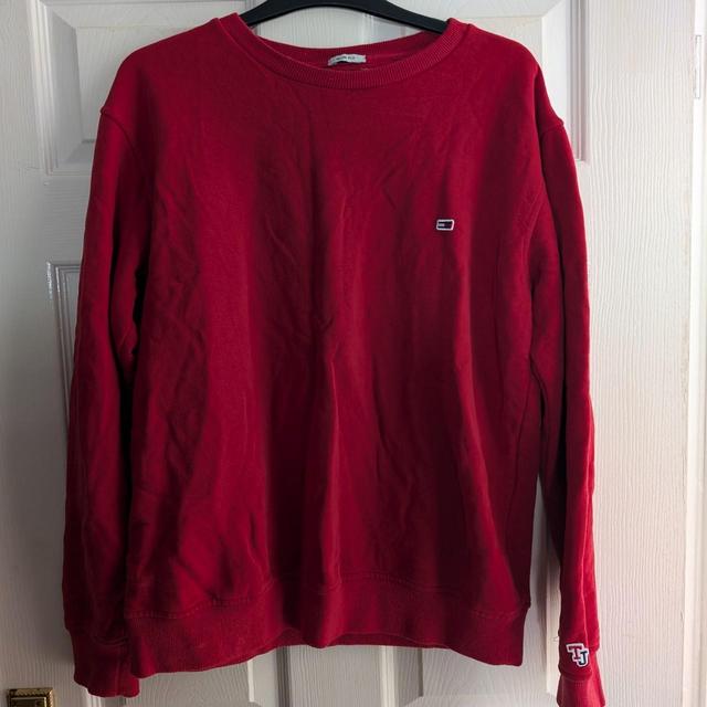 Tommy Hilfiger Men's Sweatshirt - Red - XL on Productcaster.